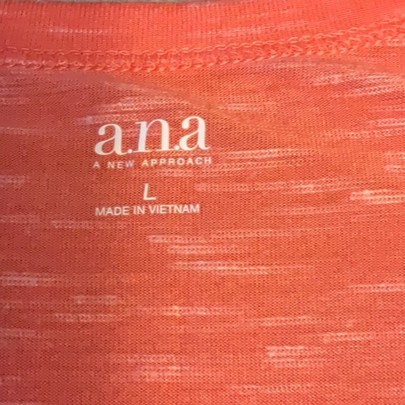 a.n.a Pink and Orange Relaxed Short Sleeve Tee - Picture 6 of 7